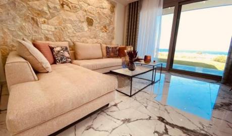 Stone villa in Hanioti with sea view, Halkidiki