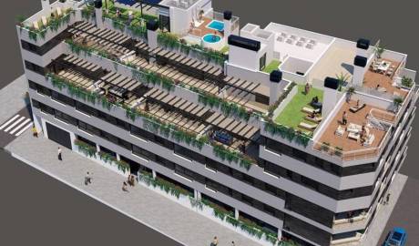 Apartments in a new residential complex in Valencia, Spain
