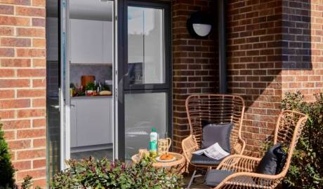 Apartments in New Avenue residential complex in London, United Kingdom