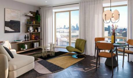 Apartments in Queens Cross residential complex in London, United Kingdom