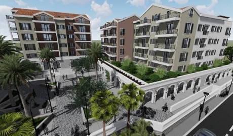 Apartments in new complex in Tivat