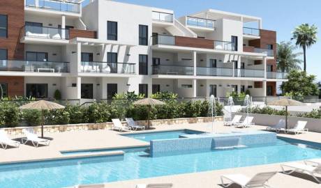 Anlage mit 16 Wohnungen und 10 Bungalows in Torre de la Horadada, 50 m vom Strand entfernt, Alicante, Spanien