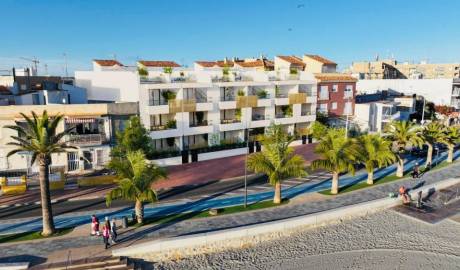 Complex of 21 apartments and penthouses, in San Pedro del Pinatar, located on the sea front, Murcia, Spain