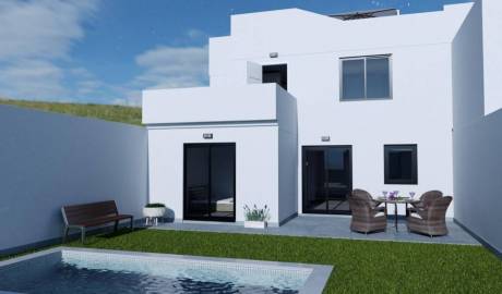 Complex of 3 townhouses and 2 villas in Los Belones, Murcia, Spain