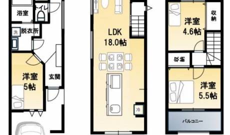 Four-room house in Fushimi, Kyoto, Japan