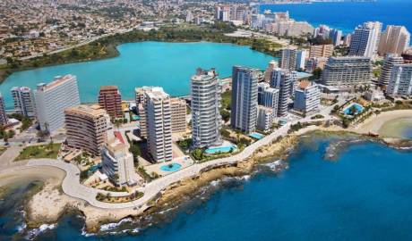 Houses with modern design and high technology on the first line, Calpe, Valencia, Spain