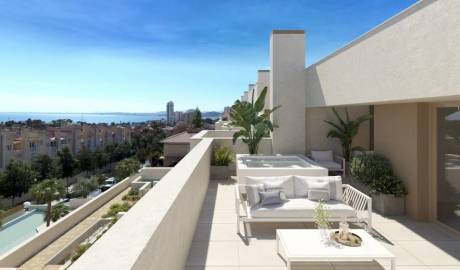 Neue Luxus-Doppelhaushälften mit exklusivem Design und privatem Pool, Alicante, Spanien