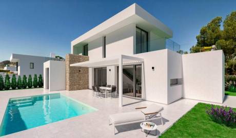 New luxury villas with private pool in Sierra Cortina, Finestrat, Alicante, Spain