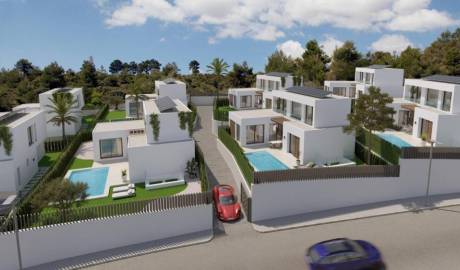 New villas in Alfaz Del Pi, Alicante, Spain