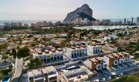 Newly built single-family semi-detached houses, Calpe, Valencia, Spain