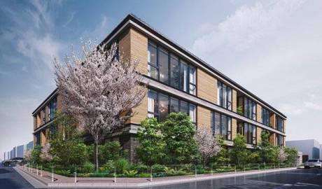 Premium class apartments in the Clio Sakura Shinmachi Classic residential complex in Tokyo, Japan
