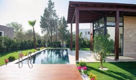 Modern completed Gumusluk villas with private pools, Bodrum