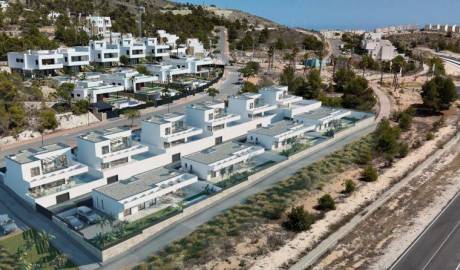 View of the sea and mountains. New villa in Finestrat, Alicante