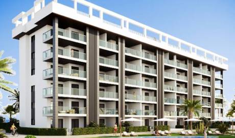 Penthouses in a new residential complex near the sea in La Mata, Torrevieja