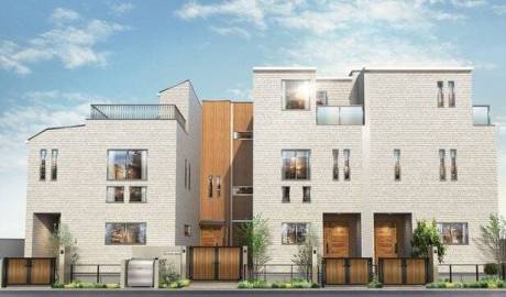 Two-bedroom apartments in the Sosigaya Okura residential complex in Tokyo, Japan